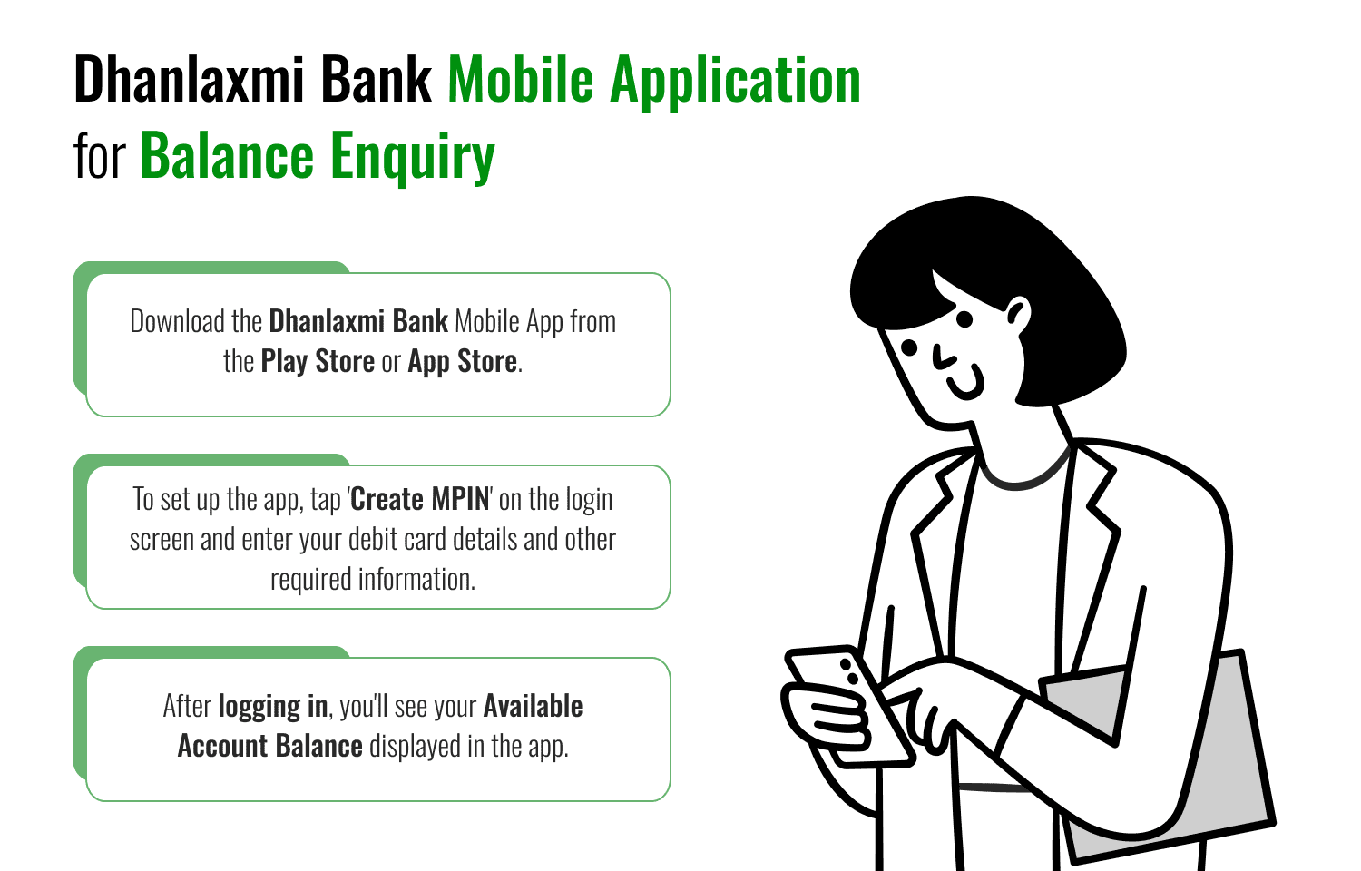 Dhanlaxmi Bank Mobile Application for Balance Enquiry